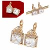 exclusive swarovski gold-plated earrings